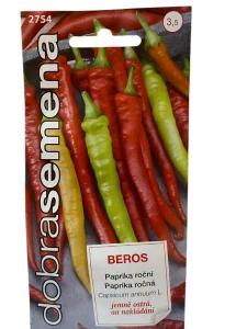 Dobrá semena Paprika zel. beraní roh - Beros, mírně ostrý 0,6g