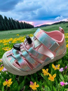 Dětská vycházková obuv Santé -HN/47 PINK/MINT